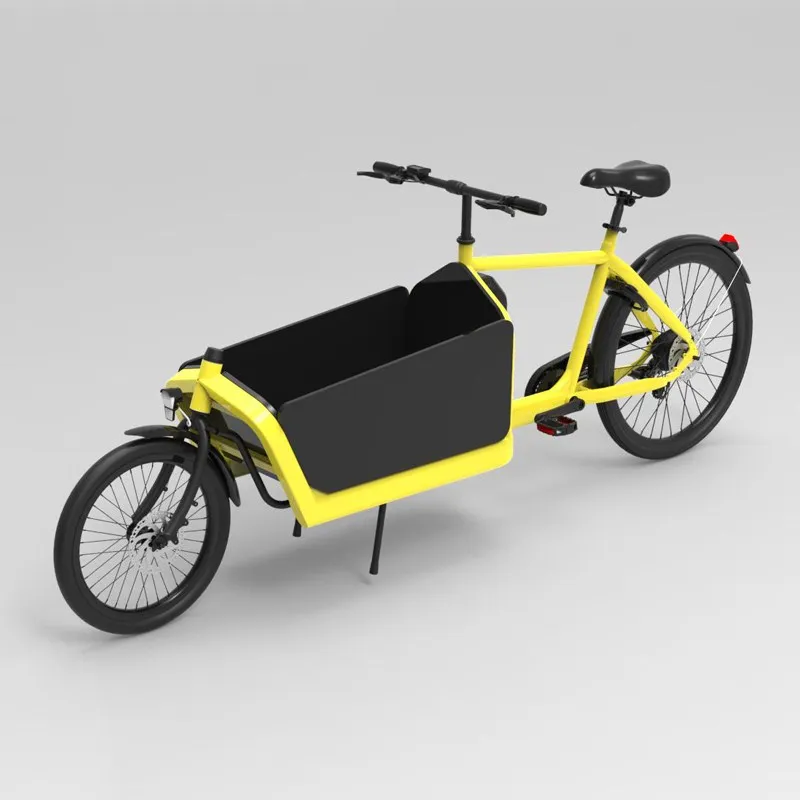 

Long Street Cargo Loading 250w Carrying Bicycle Dutch Family 2 Wheel Electric Cargo Bike For Kids