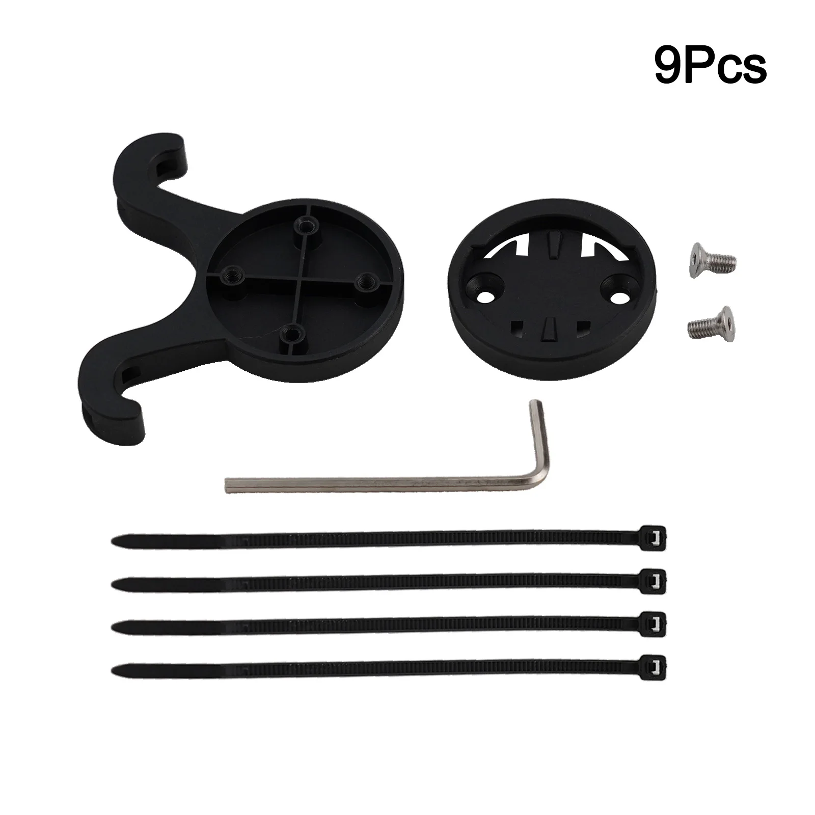 For Garmin RTL515 Bike Camera Mount Bike Saddle Light Mount Cycling Night Riding Black As Pictures Show ABS Material