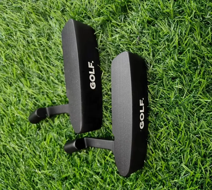 Custom Logo Left Handed Golf Putter Heads Zinc Alloy Material With Rubber Grip Dexterity Option With Without Shaft