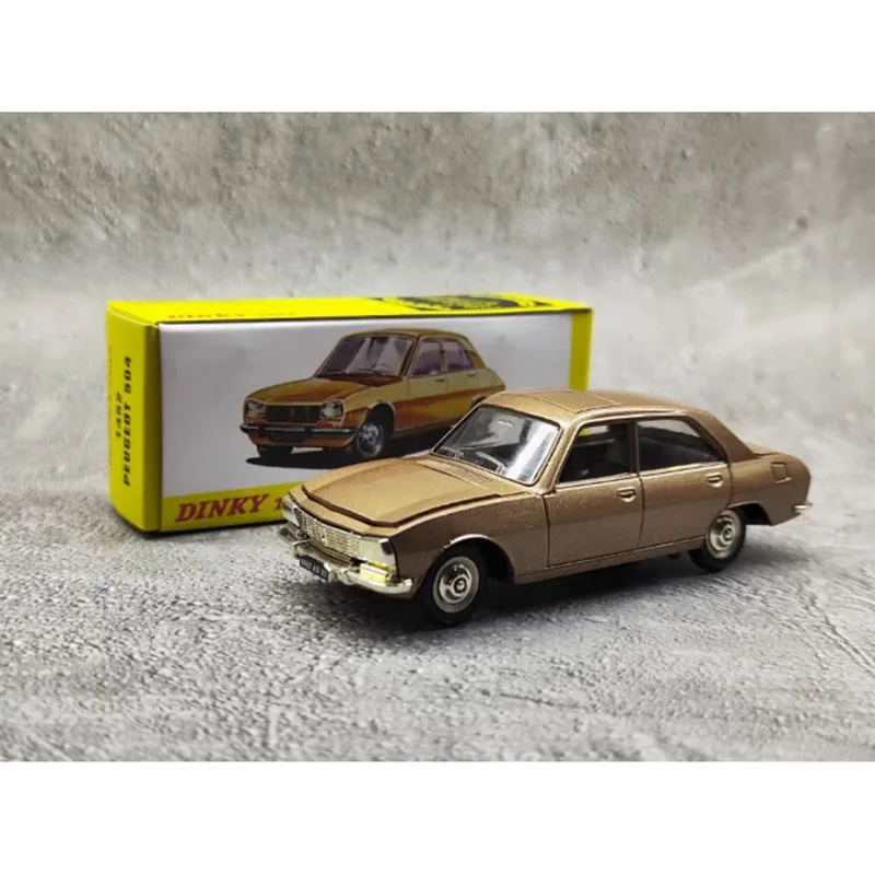 DINKY Diecast 1: 43 Scale PEUGEOT's 304/504 Alloy Vintage Car Model Collection Display Toy Gift Static Decoration Souvenir