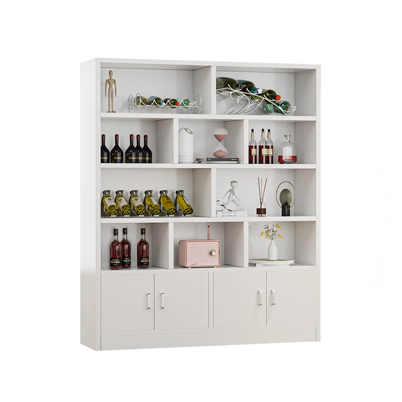 Armoires de curiosité avec porte vitrine en verre avec portes en verre, meubles de construction de Bar extérieur pour placard à vin, placard de rangement