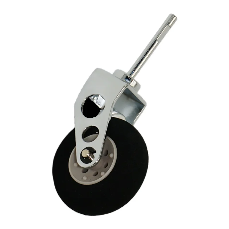 XFlight – support de roue arrière en acier inoxydable, trépied de train d'atterrissage en métal avec roue éponge pour avion RC (1 jeu)