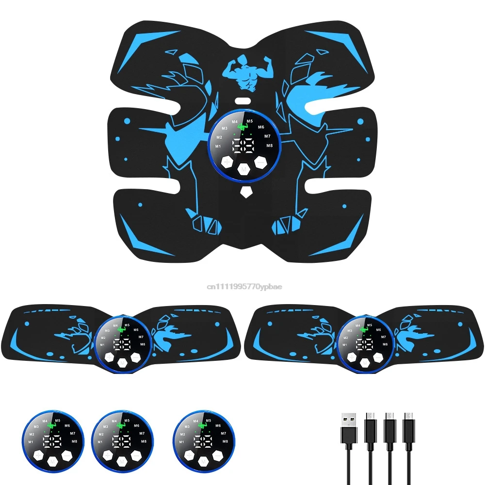 

Portable Body Shaper EMS Muscle Stimulator Ab Toning Belt - Rechargeable Home Gym Equipment for Fitness Training