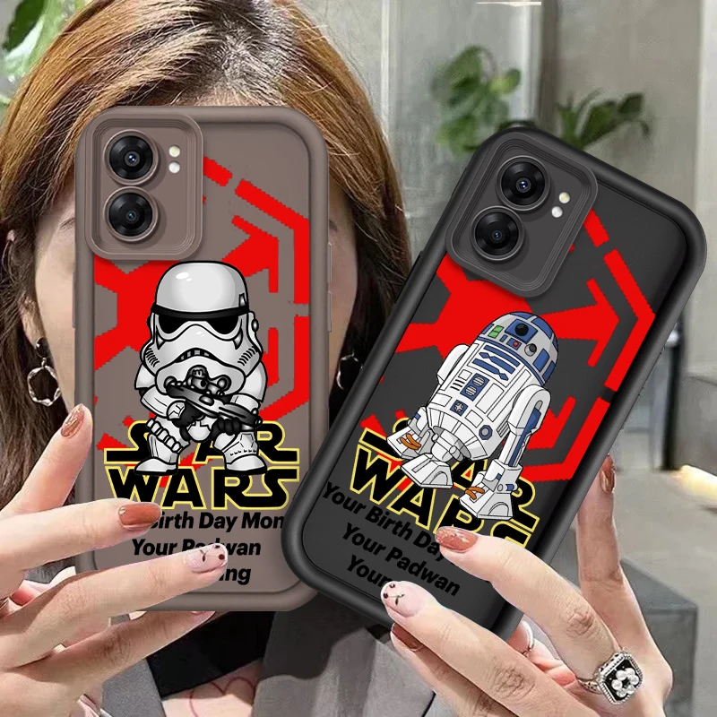 Disney Star Wars Yoda Logo Eye Ladder For OPPO Find X5 X3 A58 A57 A55 A53 A54 A92 A74 A78 A98 A16 A94 A76 A72 5G TPU Phone Case