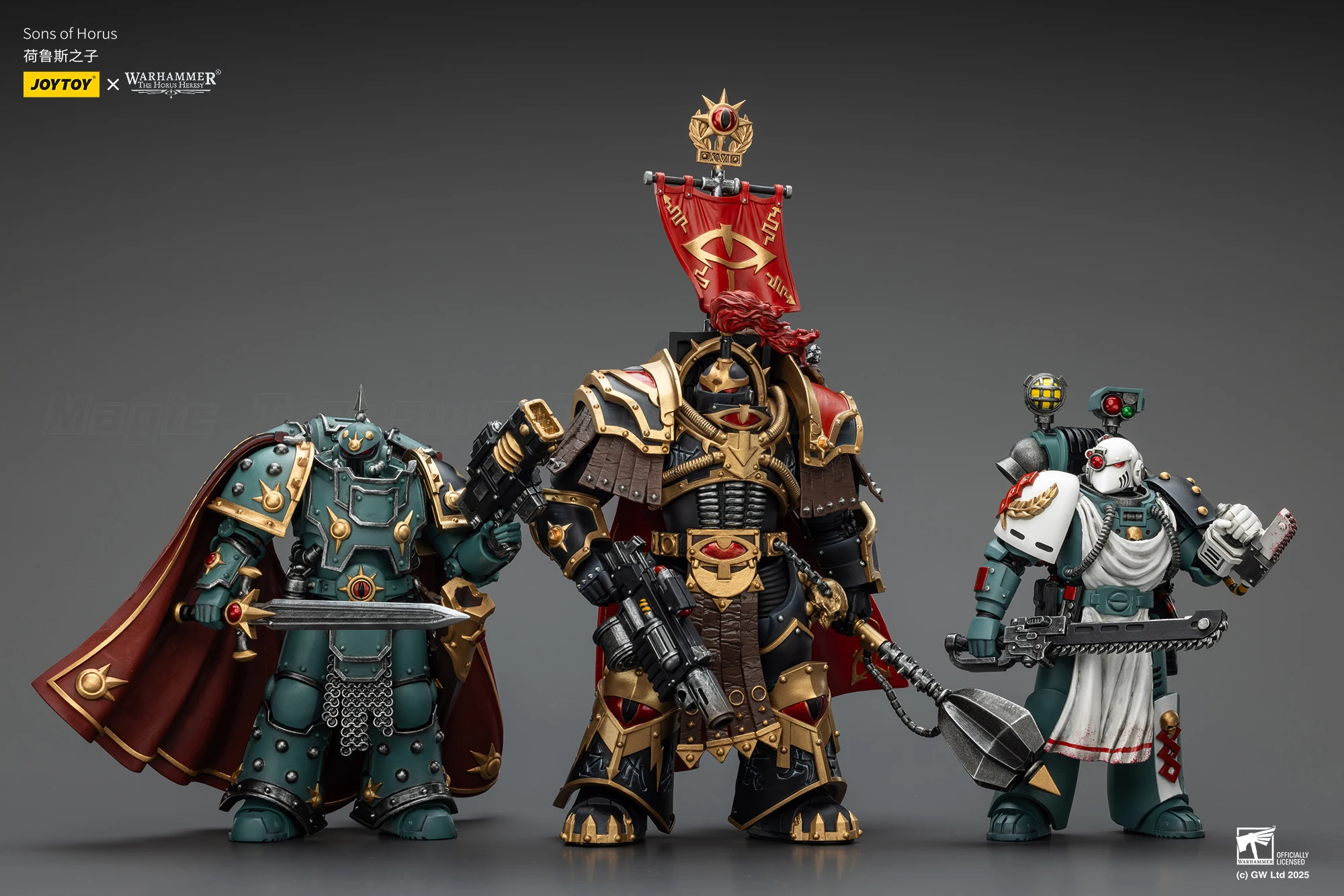 

【24 Hours Delivery】JOYTOY Warhammer 40K Sonsof Horus Legion Apothecary Championship Cataphractii Praetor 1/18 Action Figure