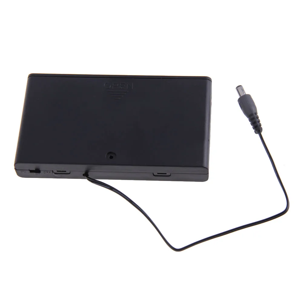 8 × AA 12 فولت حافظة بطاريات مع مفاتيح تشغيل/إيقاف وغطاء صندوق حامل البطارية لساعات الحائط راديو لحم الخنزير للأطفال #3