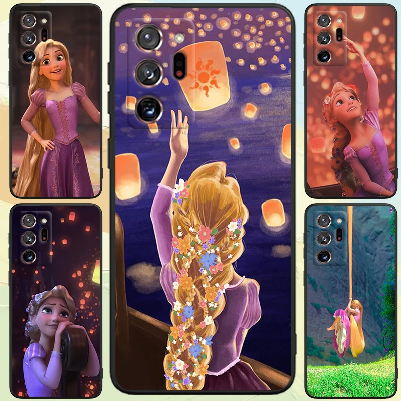 Rapunzel Tangled Disney For Samsung A53 A52 A33 A32 A51 A71 A21S A13 A73 A55 A22 A23 A35 A72 A54 A12 5G Black Funda Phone Case