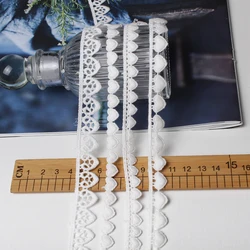 White Water Soluble Cotton Embroidered Lace trimming Fabric for Garment DIY Applique Collar Trim Ribbon Craft Sewing Accessories