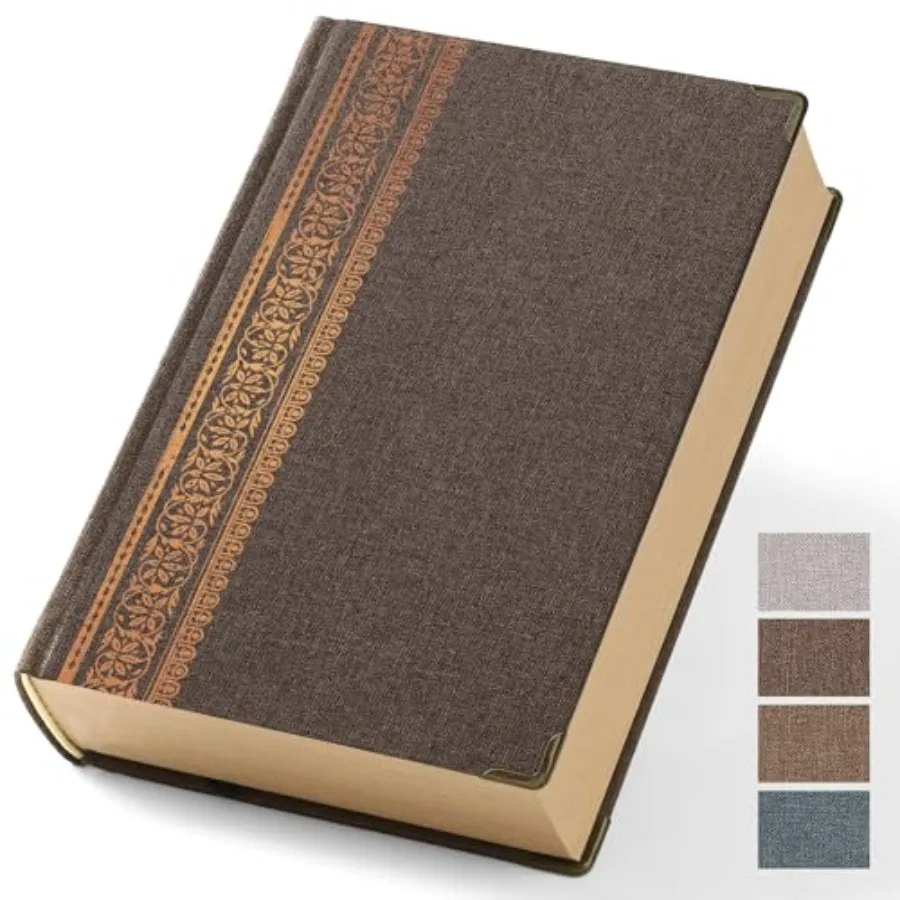 

Vintage Hardcover Notebook Journal - 100 GSM Thick Kraft Paper Writing Journal for Men and Women 5.51" x 8.50