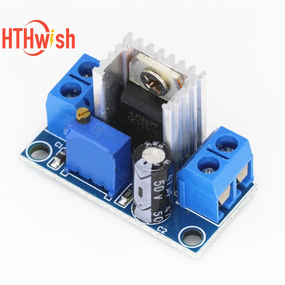 LM317 Converter Buck Step Down Circuit Board Module DC-DC Linear Regulator LM317 Adjustable Voltage Regulator Power Supply