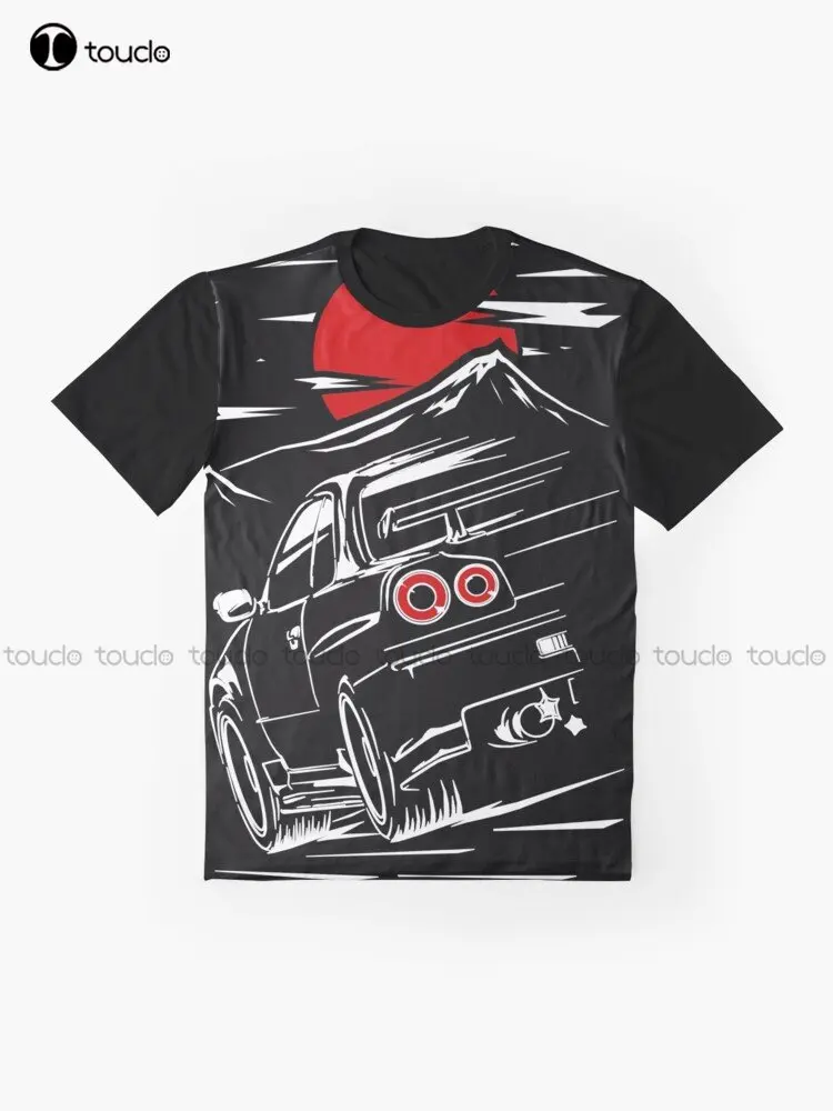 Niss Skyline Gtr 34 | Haruna Graphic T-Shirt Custom Aldult Teen Unisex Digital Printing Tee Shirts Custom Gift Xxs-5Xl