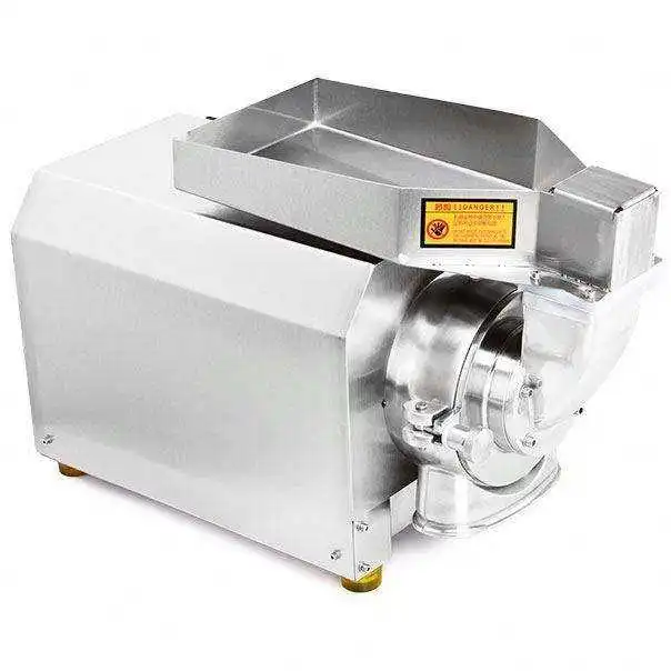 Professional Electric Stainless Steel Automatic Spice Crusher Grinder Machine with Motor for Chemical Processing 30kg/h