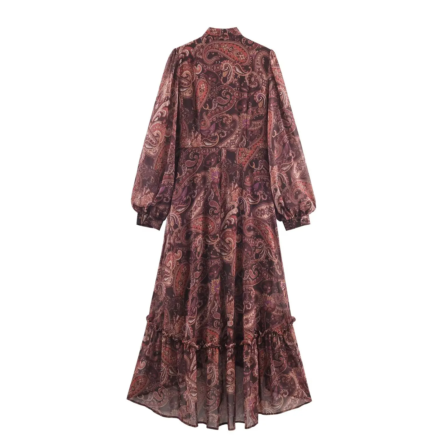 Ele خريف جديد إمرأة طويل الدكتور فانوس خشبي غير منتظم Sve تصميم ألياف البوليستر مستقيم قطع عادية الدكتور