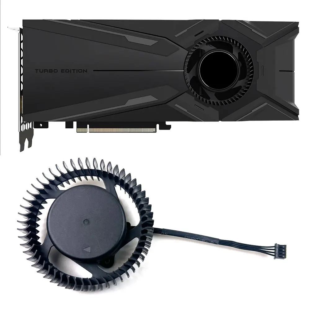 NEW Cooling Fan 75mm 4pin PLB7525B12HH For Gigabyte GeForce RTX 2080 SUPER TURBO RTX 2080Ti TURBO video card fans