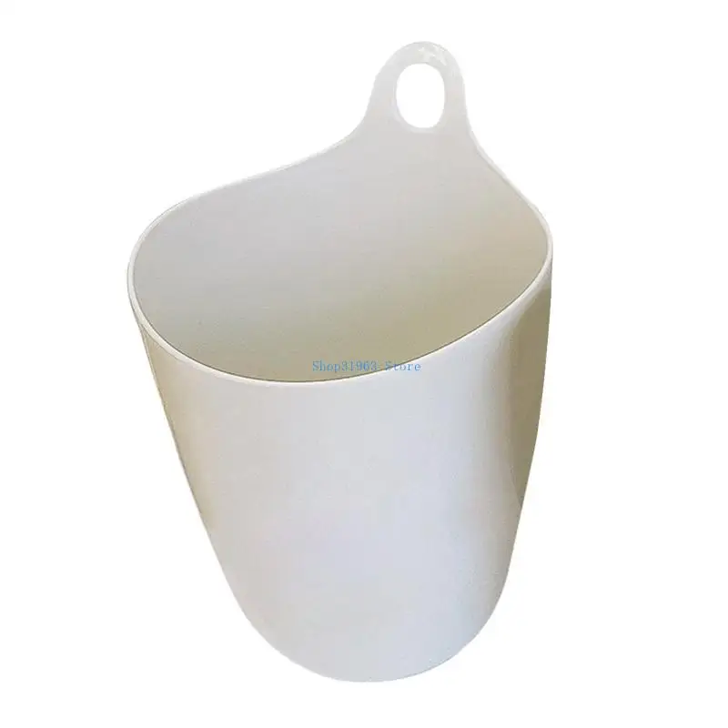 

L4MA Hanging Pen Holder with Hook Wall-mount Rubbish Bin Large Capacity Stationery for Home Kitchen Bathroom Office