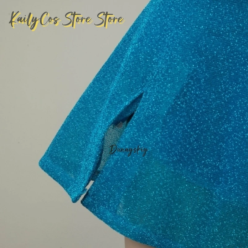Anime Club Cartoon Princess Bloom Cosplay Girls Style Clothes Halloween Party Dress-up Blue Suit Shiny Skirt Adult Women view 5