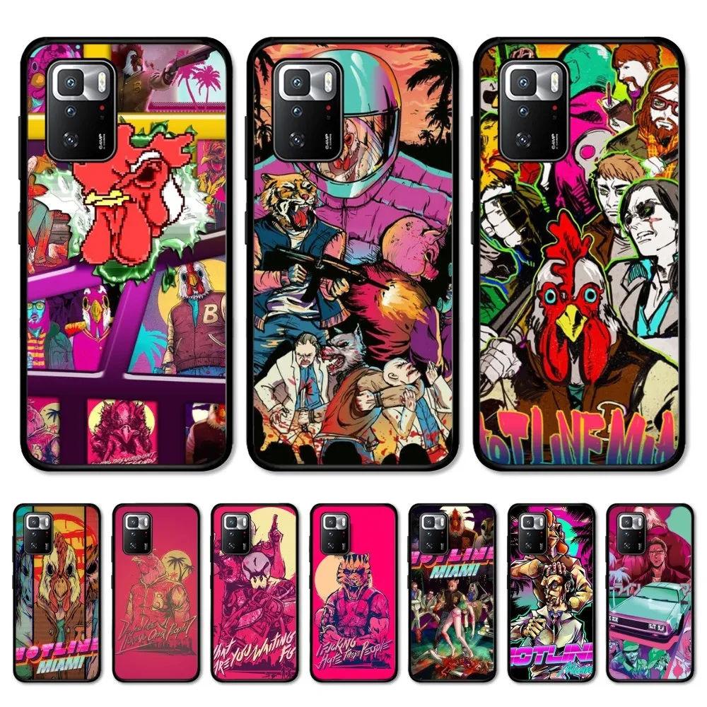 Hotline Miami Phone Case For Redmi Note 4 X 5 A 6 7 8 Pro T 9 Pro 9S 10 Pro 11 Pro 11S 11Epro PocoM3pro