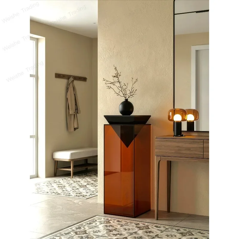 Flower Stand Living Room 2026 New Vertical Artistic Display Stand Chinese Designer Creative Floor Corner Shelf