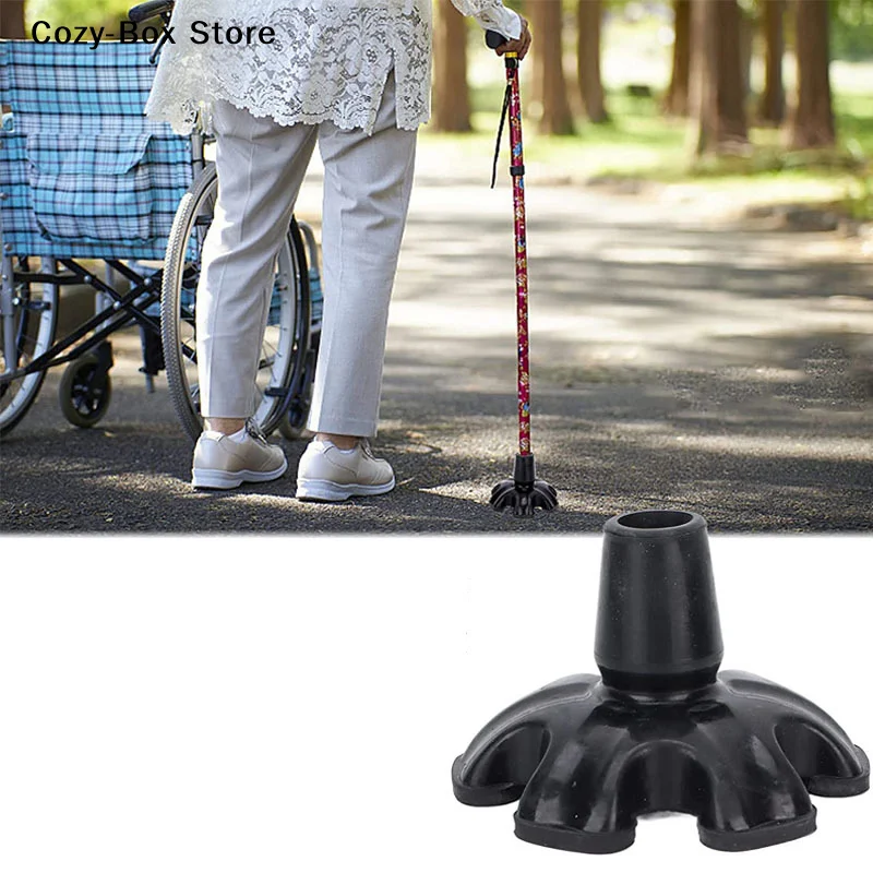 [ZY]19MM Cane Tips 6 Pillar Design Nonslip Rubber Crutch End Mat With For Walking Stick Shooting Stick Crutch Tips Accessories