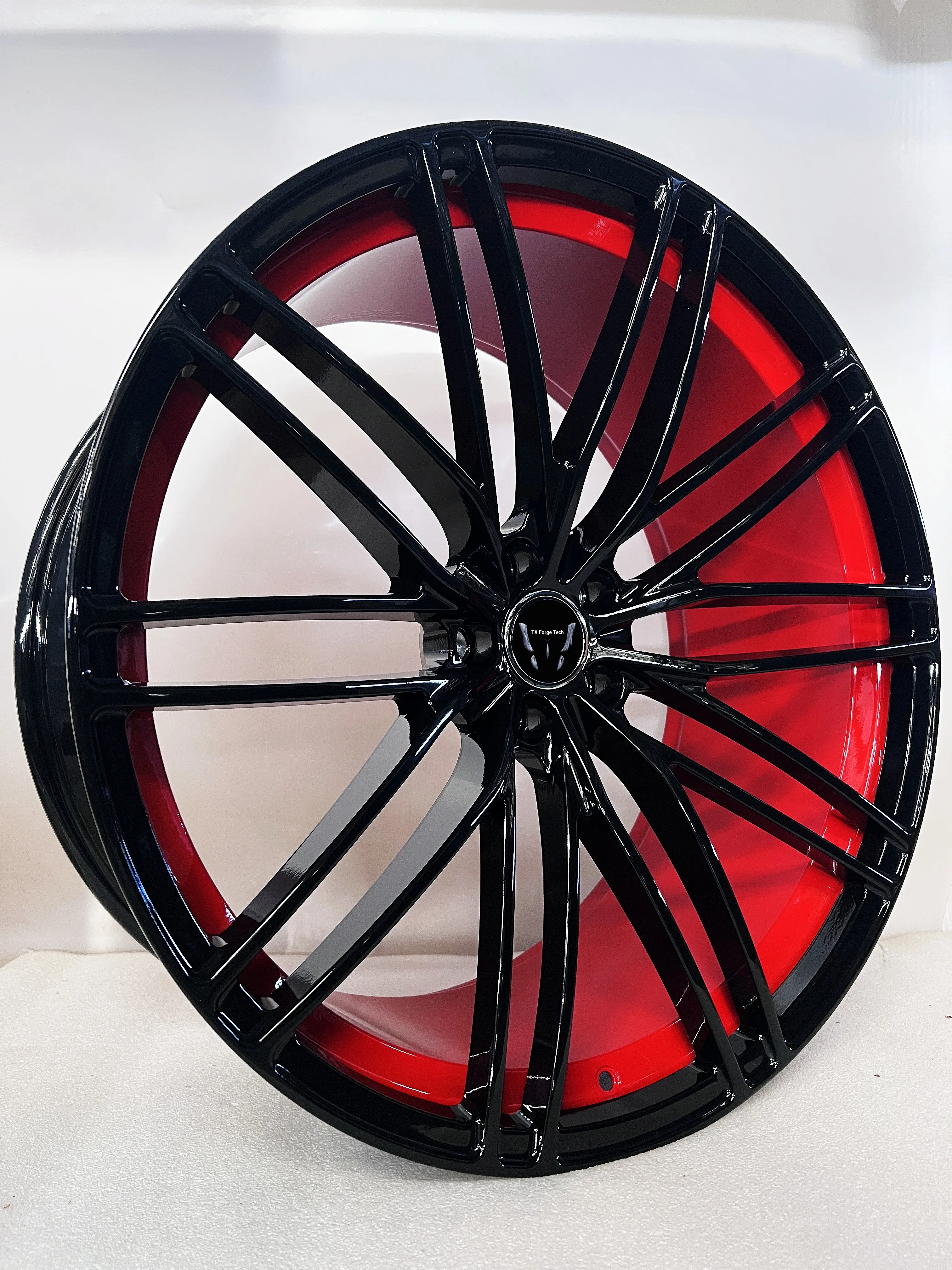 Source Factory Custom Aluminum Alloy  Rims Modified Hub 18 19 20 21 Inch Red Forged Wheels