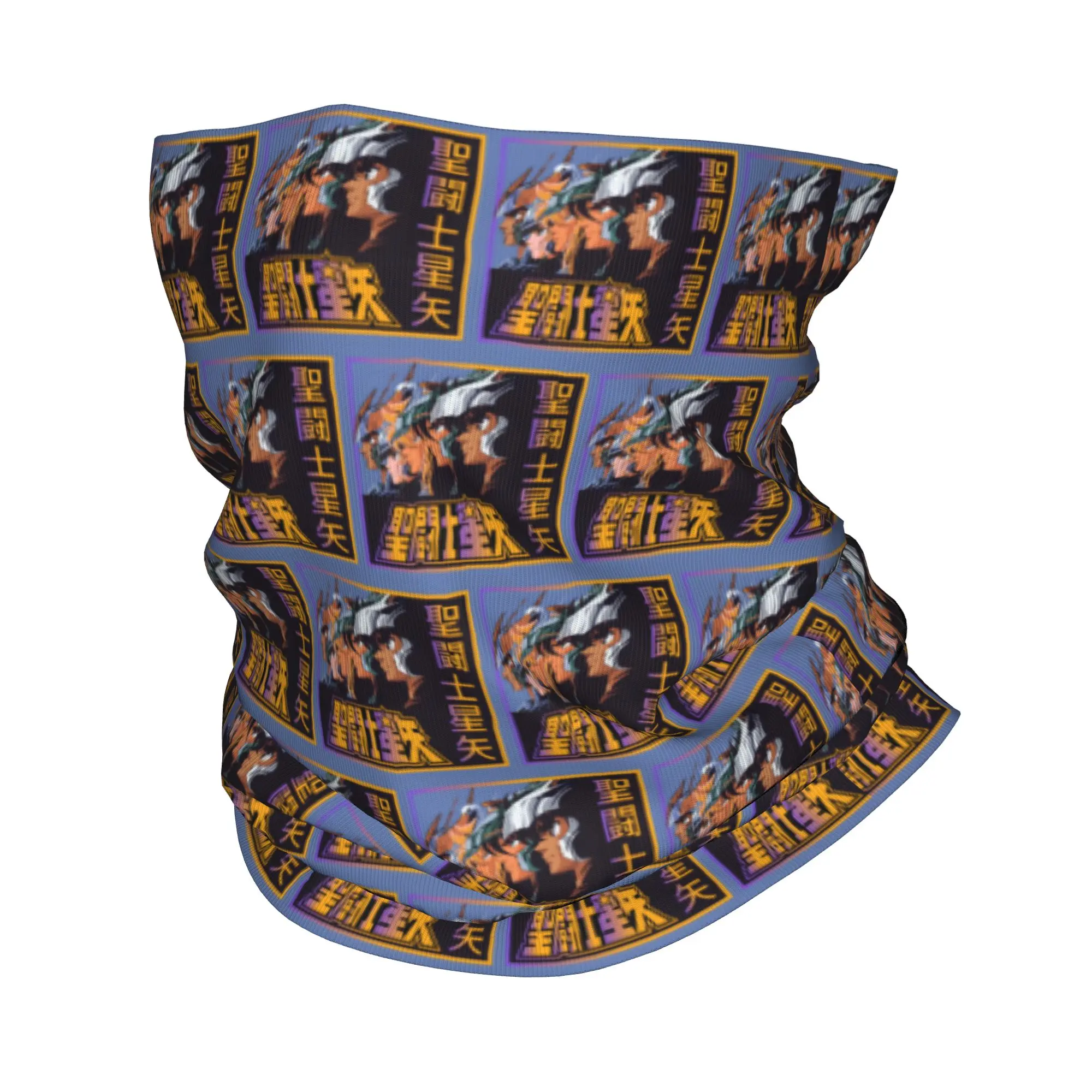 Saint Seiya Knights of The Zodiac Bandana Neck Gaiter UV Protection Face Scarf Cover Manga Cartoon Anime Headwear Tube Balaclava