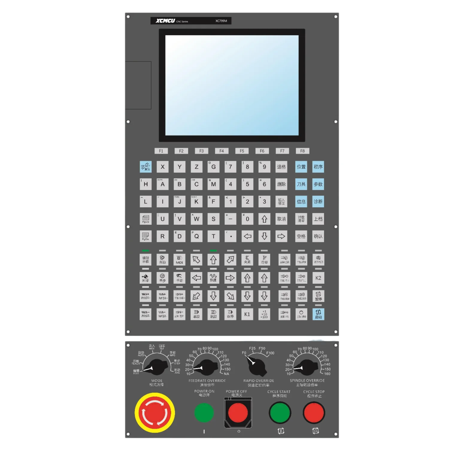 XCMCU XC799M 2~6 Axis Multi-function CNC Control System Tool Magazine Function Support FANUC G-code for Drilling,Tapping