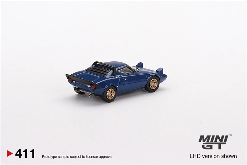 MINI GT 1:64 Lancia Stratos HF Stradale Bleu Vincennes LHD Diecast Model Car