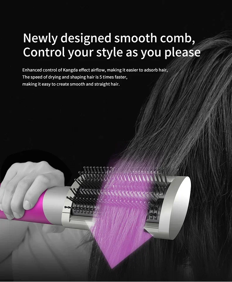 SenCiciMen X9 Multi Hair Styler Hot Air Brush Curling Iron Hair Dryer Salon Professional Curly Hair Styler Barrelhairdryerholder