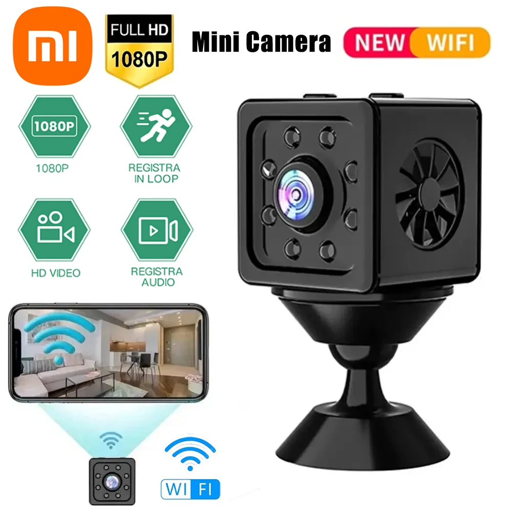 xiaomi mini camera sem fio com bateria embutida 1080p hd wi fi monitor remoto vida inteligente video noite camera de seguranca domestica 01