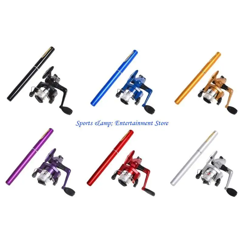 G7NF Mini Pen Syle Fishing Bod Set Pocket Light Weight Telescópica Coda pesca con carrete pesca para pesca