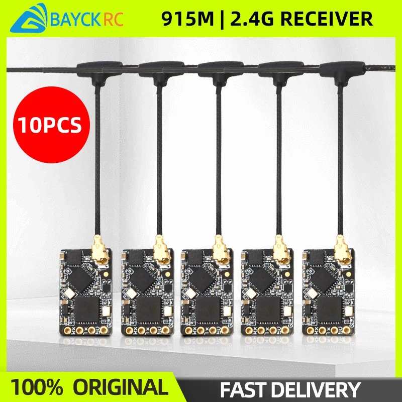 10PCS BAYCK ELRS 915M/2.4GHz Receiver NANO ExpressLRS RX With Antenna Support WiFi For RC FPV Racing Long Range Drone Quadcopter