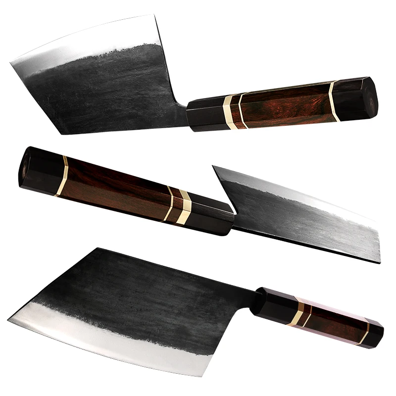 Cuchillo de cocina chino profesional de 7 pulgadas, cuchillos de Chef hechos a mano, de acero inoxidable forjado, para carne, fileteado de pescado, GRANDSHARP