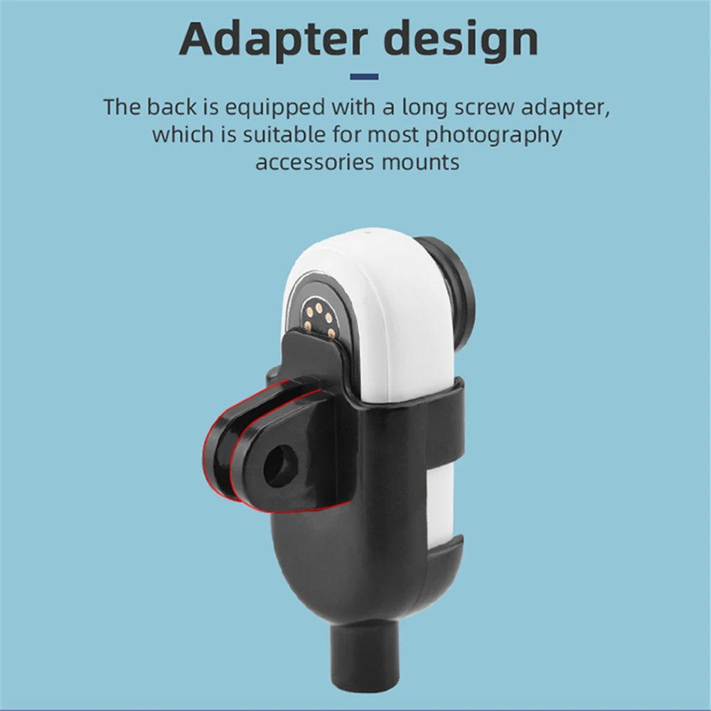 For Insta360 Go 2 Protective Frame Mount 1/4 Adapter Adjustable Angle Bracket Stabilizer Expansion Adapter Camera Accessories