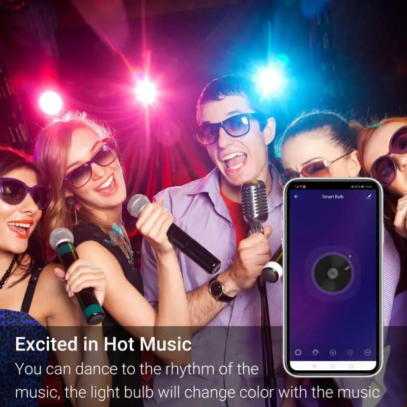 Bombilla Led inteligente con WiFi para el hogar, luz RGB BR30, 13W, E26, 100-240V, Control por aplicación Smart LIfe, funciona con Alexa y Google Home, Tuya