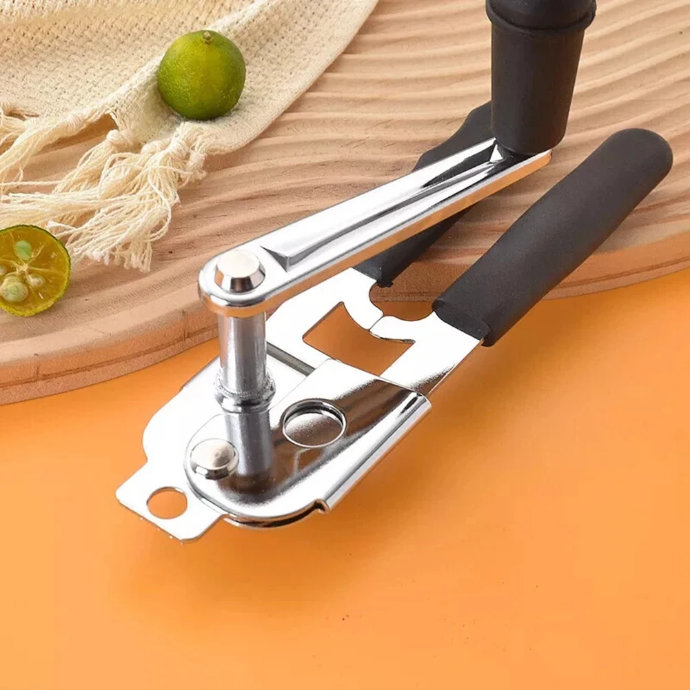 Hand Crank Can Opener,Stainless Steel Tin Can Opener,Manual Can Opener Craft Beer Grip Can Opener Bottle Opener Kitchen Gadgets