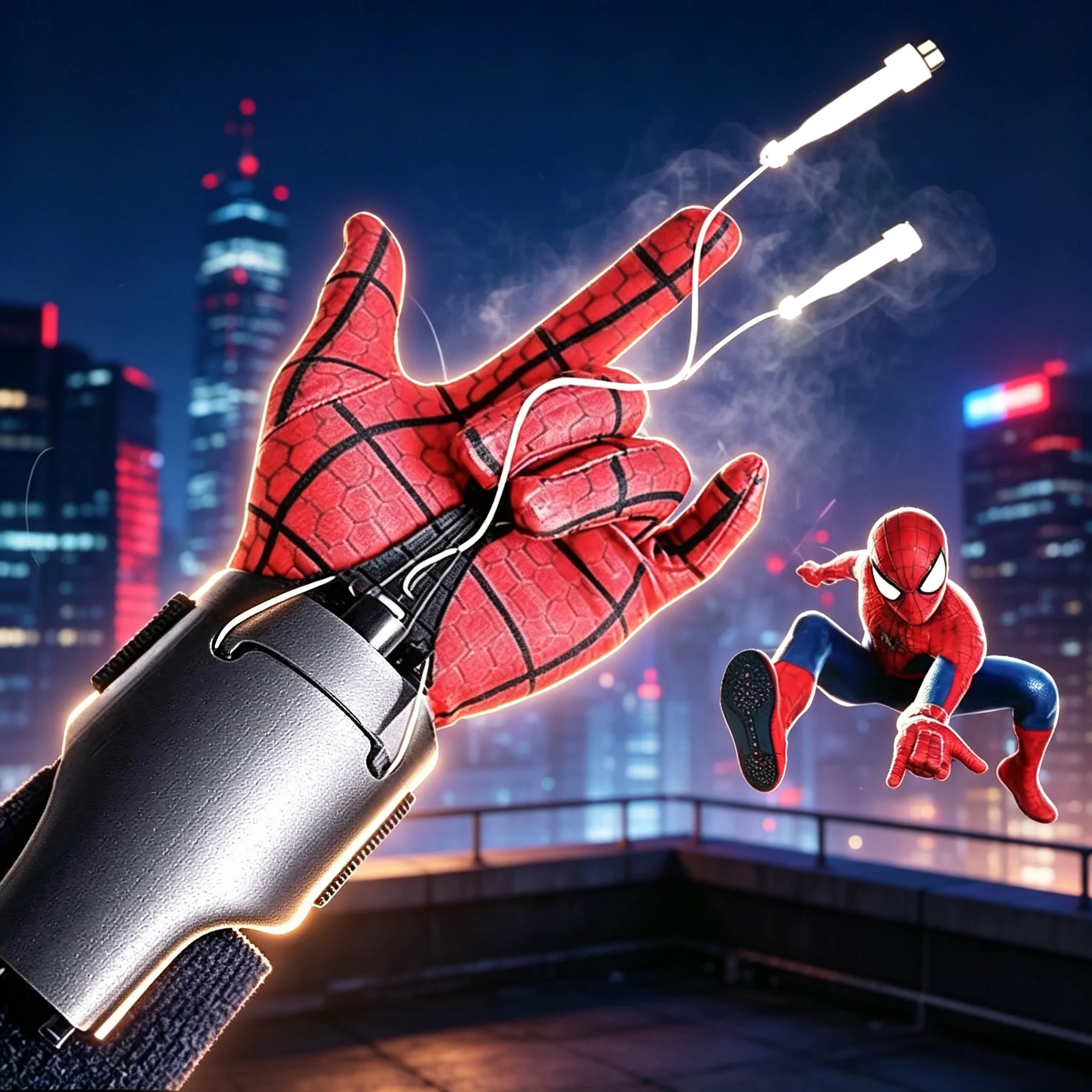 Men Accessories Collection - ML‑Legends Spider‑Man Auto Retractable Web Shooter