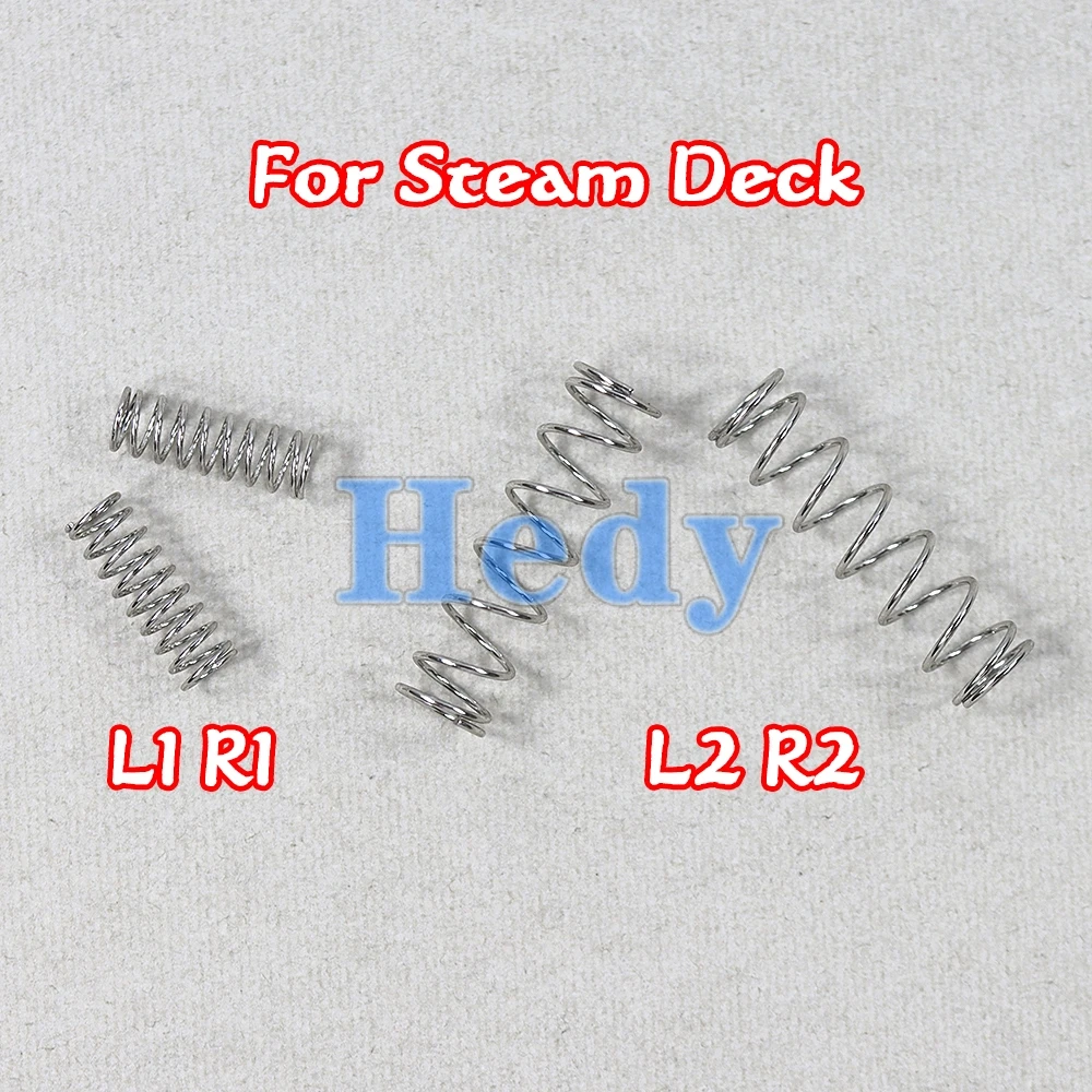 5 uds Joystick botón izquierdo derecho resorte de Metal incorporado para consola Steam Deck L2R2 resorte de botón L2R2 gatillo L1 R1 L2 R2