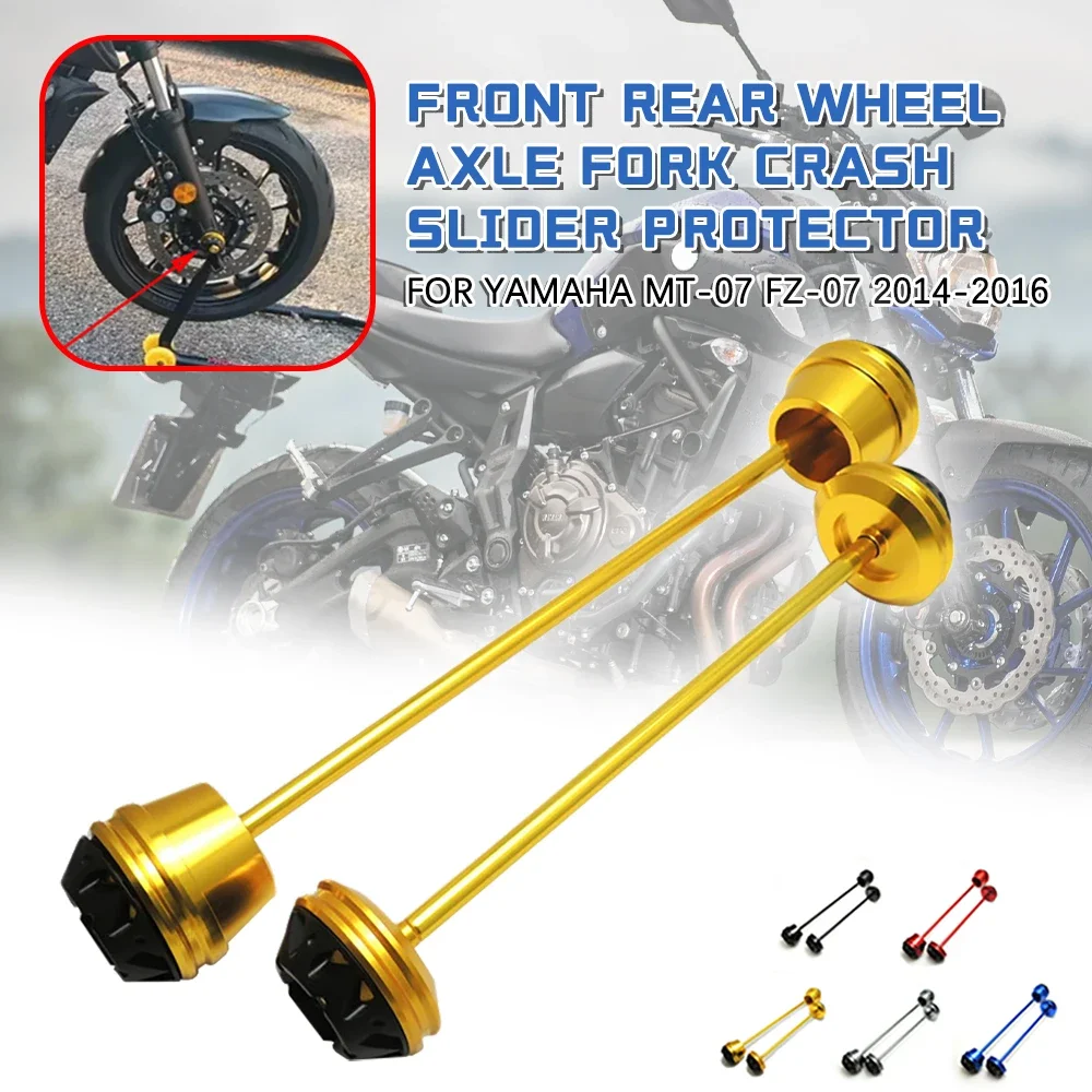 Motorcycle Modification Carved Front And Rear Axle Anti Drop Ball Protection Ball Anti Drop Glue For YAMAHA MT-07