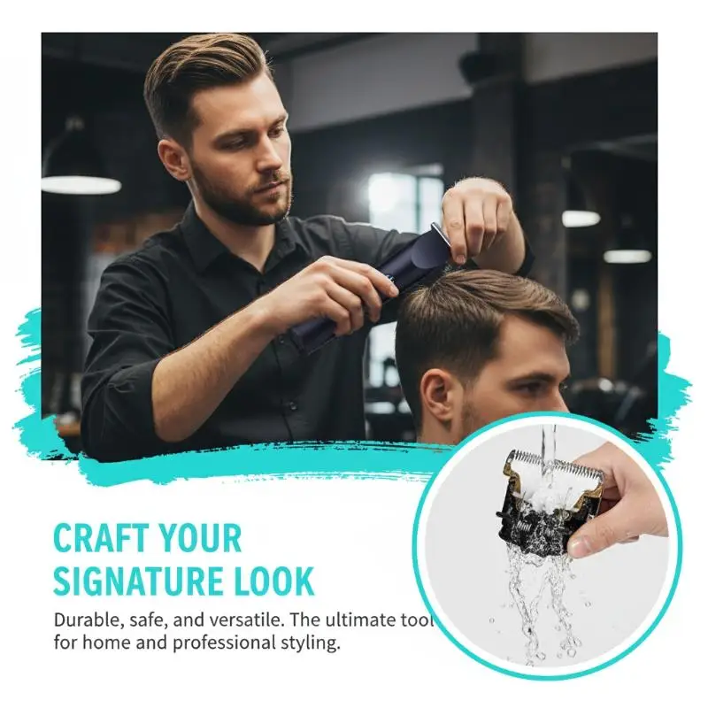 Electric Hair Trimmer Adjustable Cutter Head Design Men Professional Barber Cutting Shaving Machine USB Charging For Home Salon