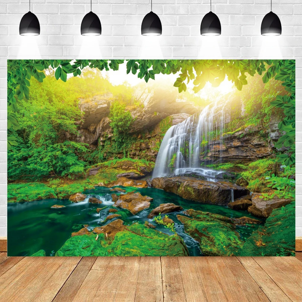 자연 풍경 사진 배경 용수철 숲 산 물 푸른 하늘 하얀 구름 풍경 포토콜 사진 배경