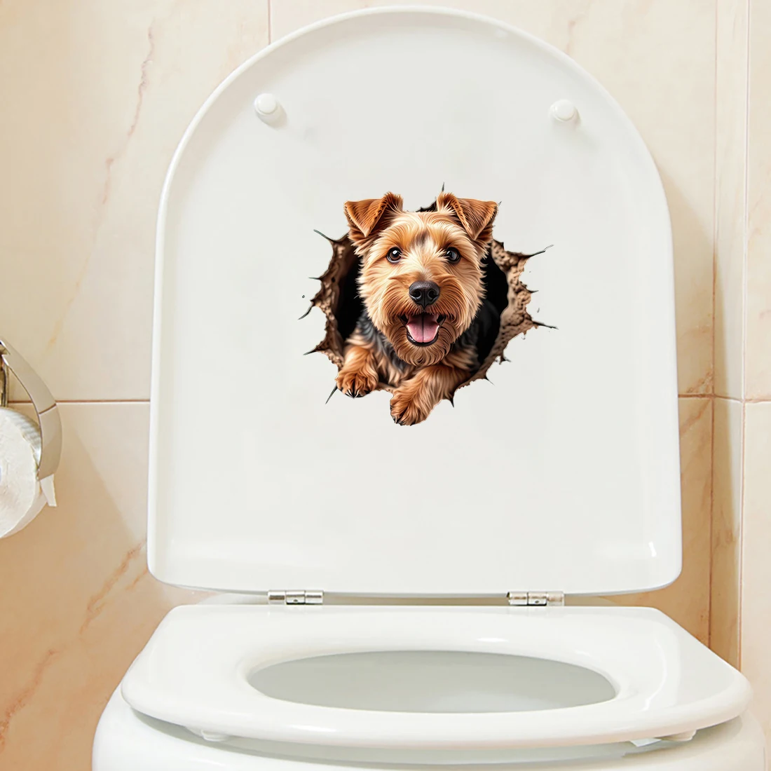 Three Ratels CD54 Cute puppy stickers for home decoration computer decals funny car body stickers