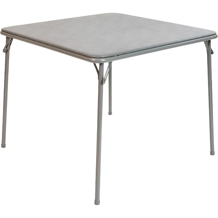 

Flash Furniture Madelyn 33.5 Square Folding Multipurpose Card Table with Padded Vinyl Top Portable Folding Game Table for 4 Pla