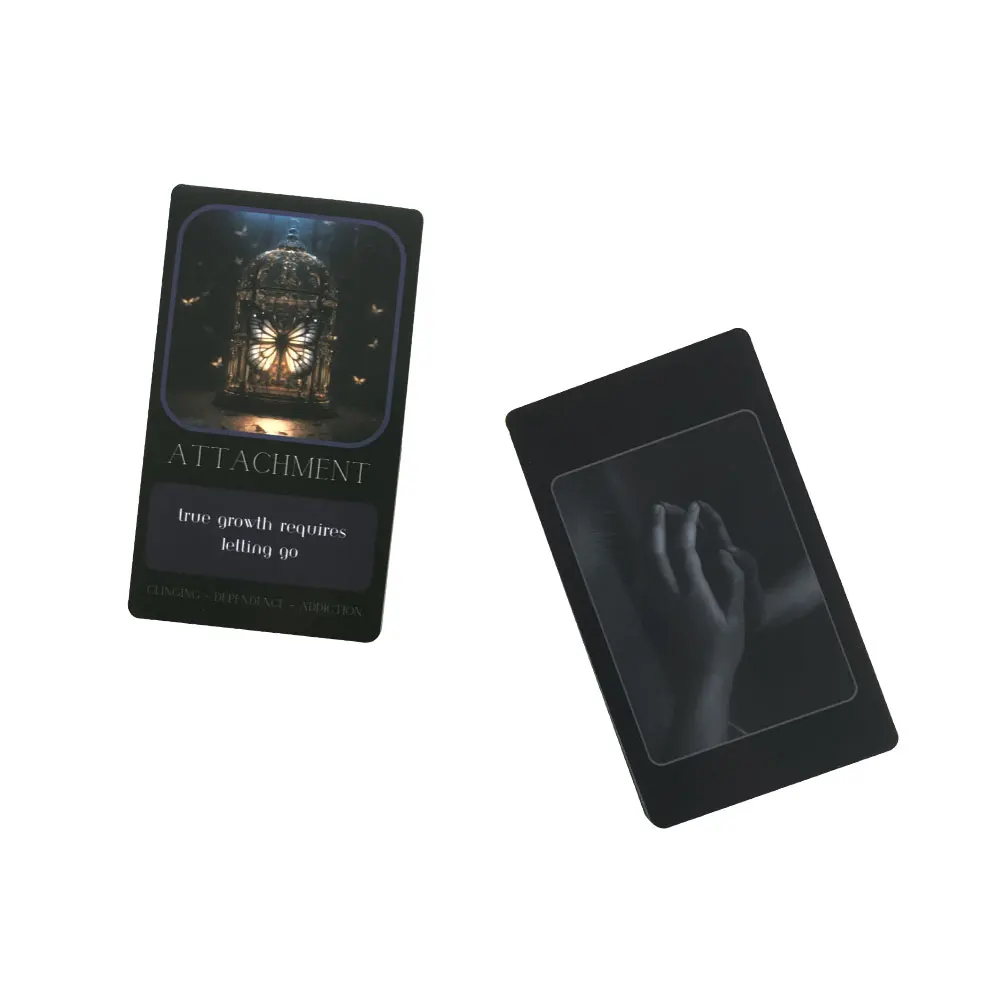 Hot sales Shadow Work Oracle Tarot Card Fate Divination Prophecy Card Family Party Game Tarot 33 Card Deck