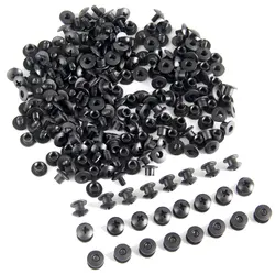 100PCS Short Post Black Steel Chicago Screw Set Cross Head For DIY Belt Loops Clips Kydex Sheaths Holsters Pouch