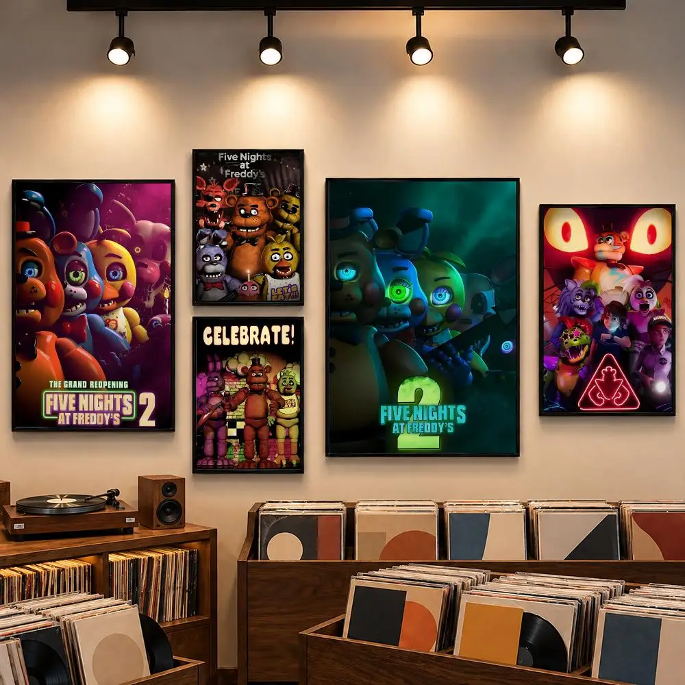 Five Nights At Freddy's Iconic Game Gift Poster DIY Wall Art Print Decorative Mural Home Decor Gift Unframed