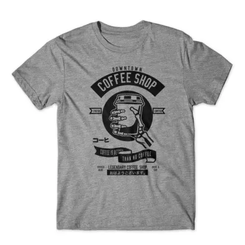 Coffeeshop T-Shirt 100% Katoen Premium T-Shirt Nieuw