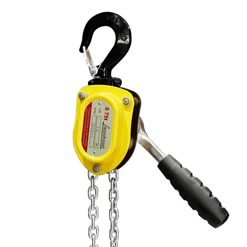0.25T 0.5Ton Mini Lever Hoist Alloy Housing Hand Crank Tensioner For Cable Tightening Lifting Construction Handling Field Work