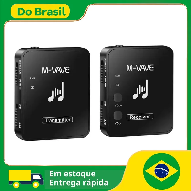 M-VAVE WP-10 sistema de Audio inalámbrico auriculares Monitor transmisión sin pérdidas estéreo Mono grabadora transmisor receptor recargable