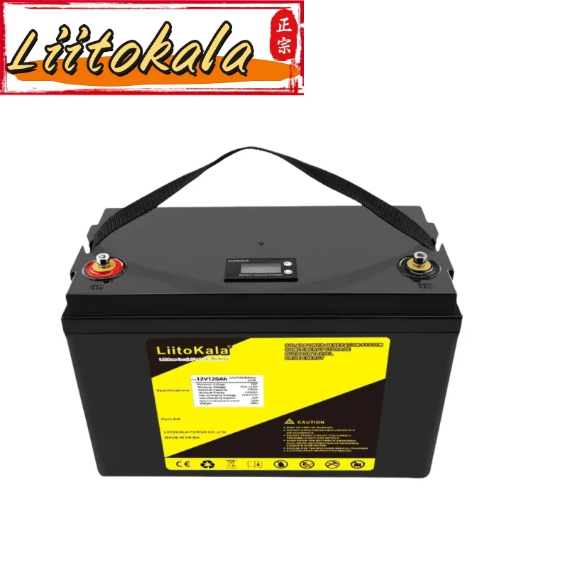 

LiitoKala 12V 120Ah LiFePO4 Power Batteries 4000 Cycles For camping Golf Cart Off-Road Off-grid Solar Wind