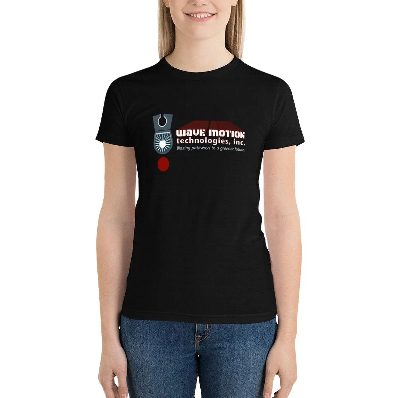 Star Blazers: Wave Motion Technologies T-Shirt summer top Female clothing Womens clothing